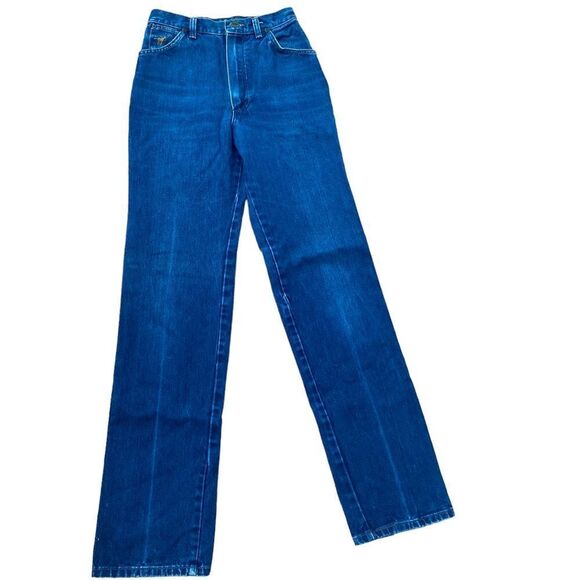 Wrangler 70's/80's High Waisted Tapered Leg Stitched Back Pocket Western Jeans - Picture 1 of 5